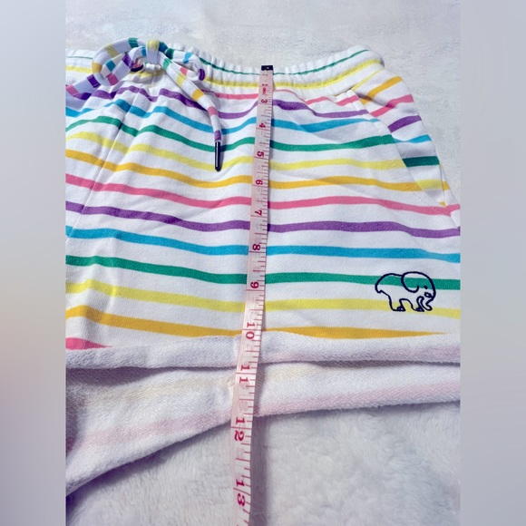 IVORY ELLA Rainbow Stripe Shorts Juniors - Picture 7 of 8